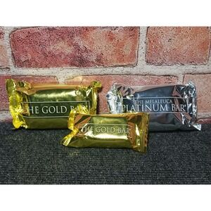 Melaleuca The Gold Bar and Platinum Bar Soap Set 3 Bars